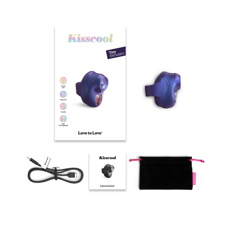 KISSCOOL - IRIDESCENT INDIGO - LOVELY PLANET DISTRIBUTION - STIMULATEUR CLITORIDIEN