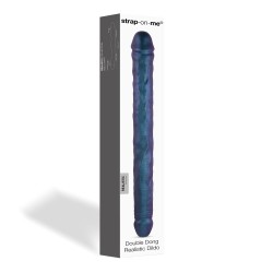 DOUBLE DONG REALISTIC DILDO - SNAKY METALLIC COLOR - LOVELY PLANET DISTRIBUTION