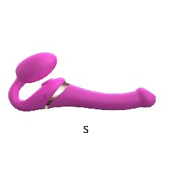 MULTI ORGASM BENDABLE STRAP-ON - M - FUCHSIA