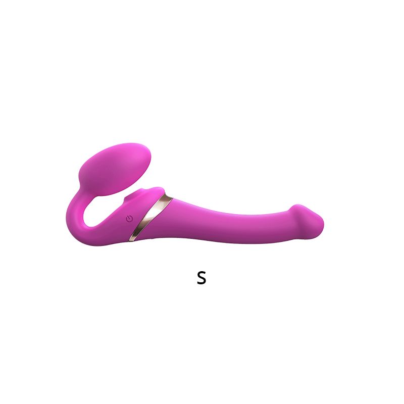 MULTI ORGASM BENDABLE STRAP-ON - M - FUCHSIA