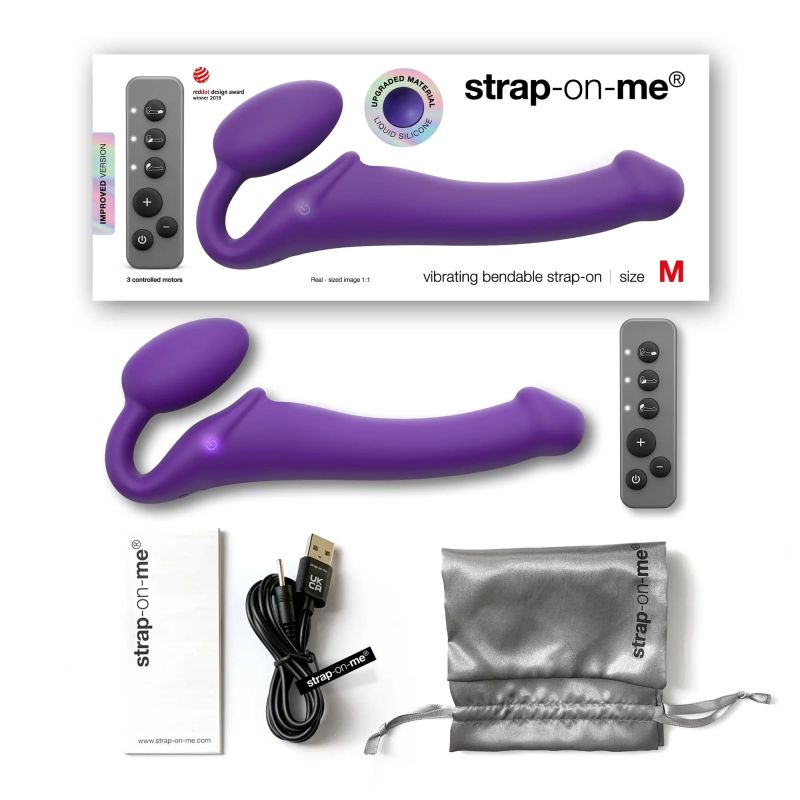 STRAP-ON 3 MOTEURS - M - VIOLET